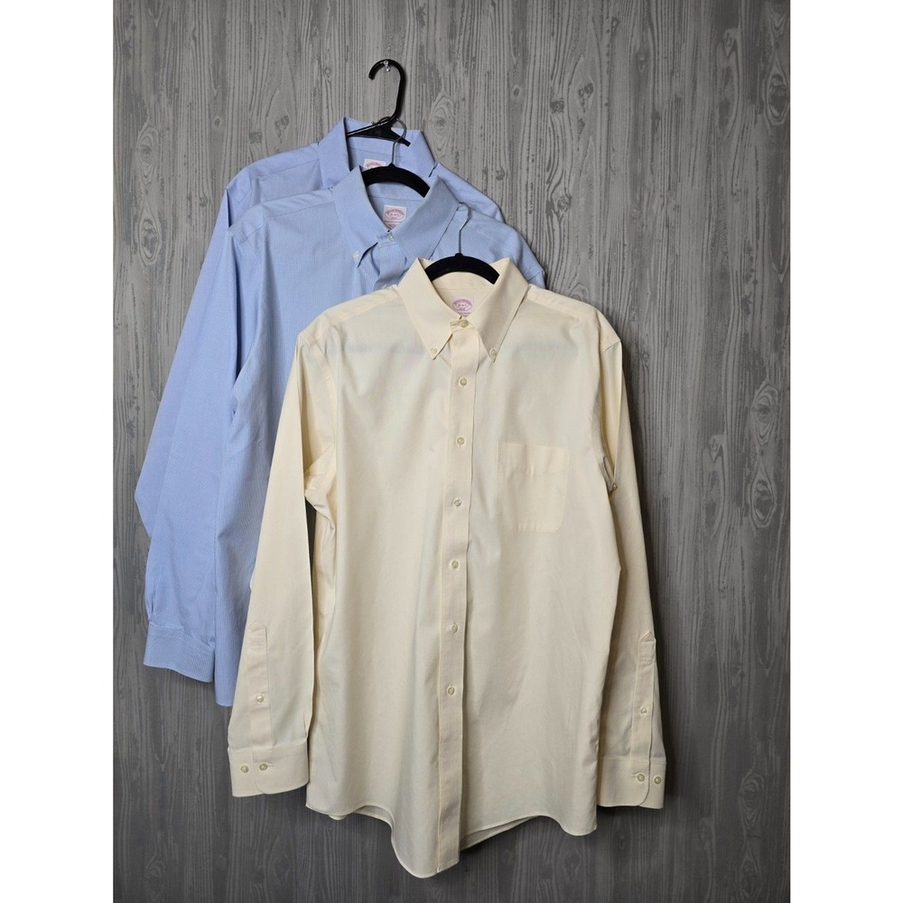 Brooks Brothers 346 Mens Dress Shirts Lot of 3 Size 16 34/35 Button Down